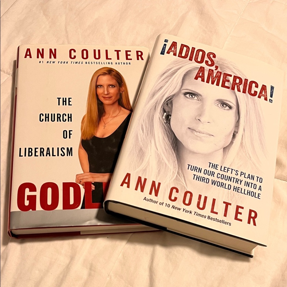 Ann Coulter Hardcover Books $6 Each